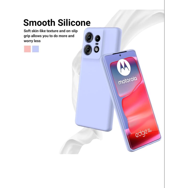 GENERICO - Carcasa Funda Color Para Motorola Edge 50 Pro - Lila