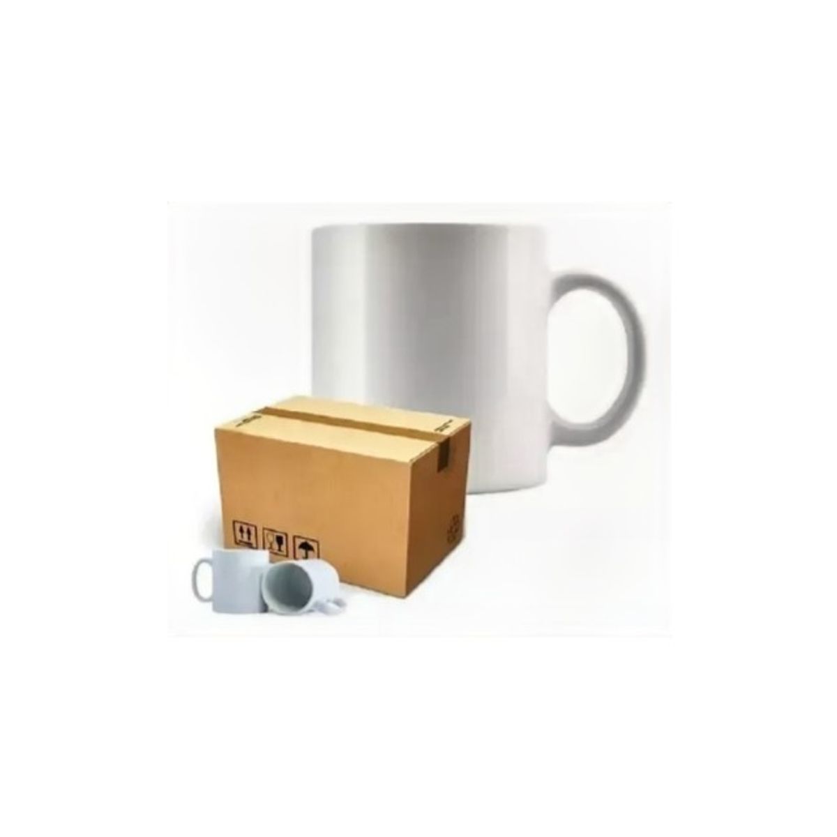 GENERICO - Caja 36 Tazón Para Sublimación Blanco 11oz Taza 11oz