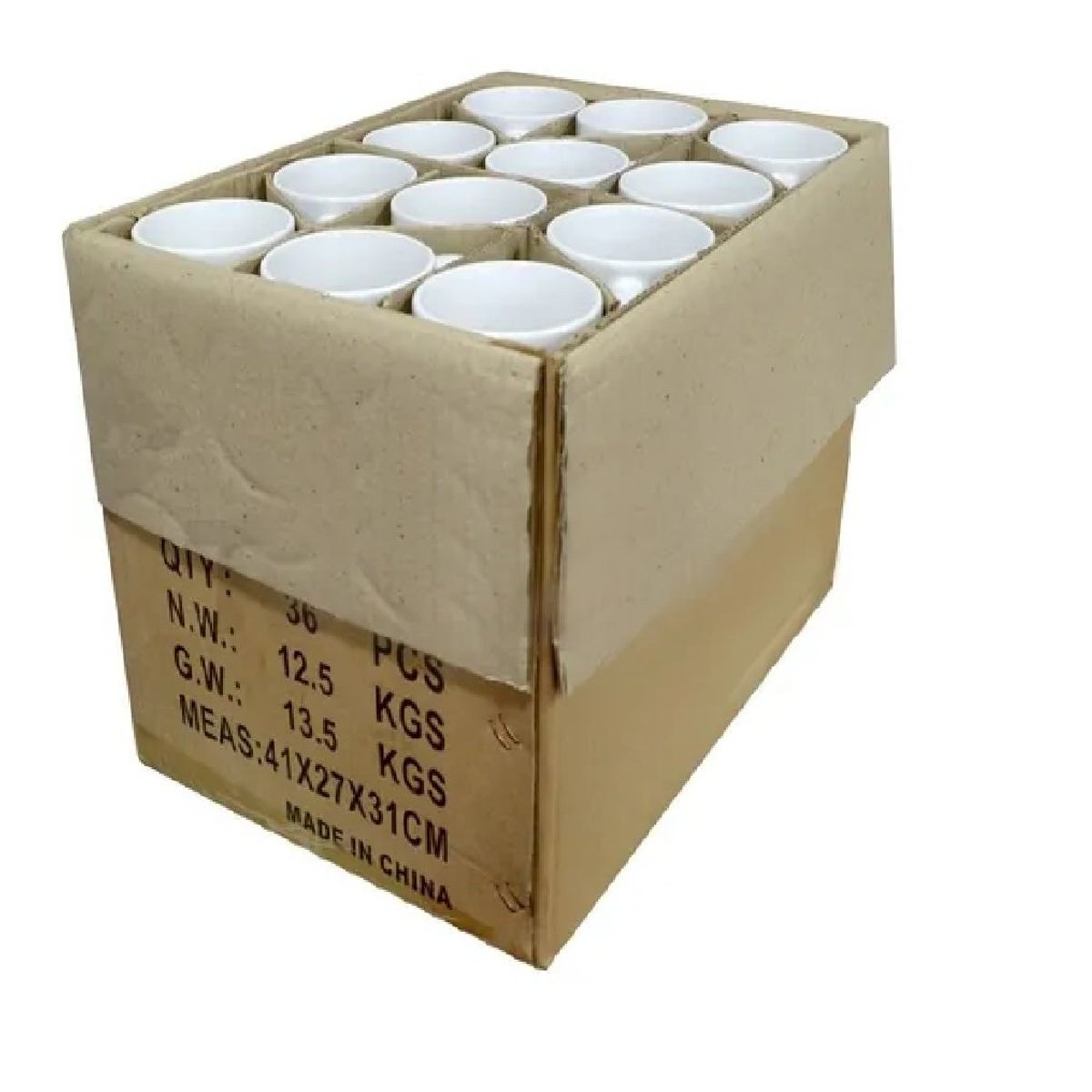 GENERICO - Caja 36 Tazón Para Sublimación Blanco 11oz Taza 11oz