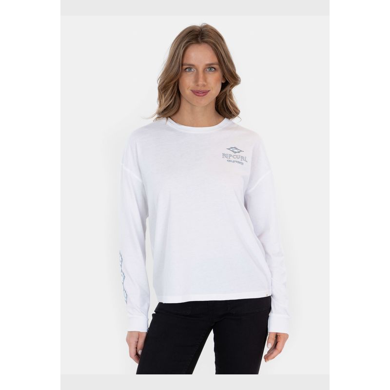 RIP CURL - Polera M/L Eternal Summer Blanco Mujer Rip Curl