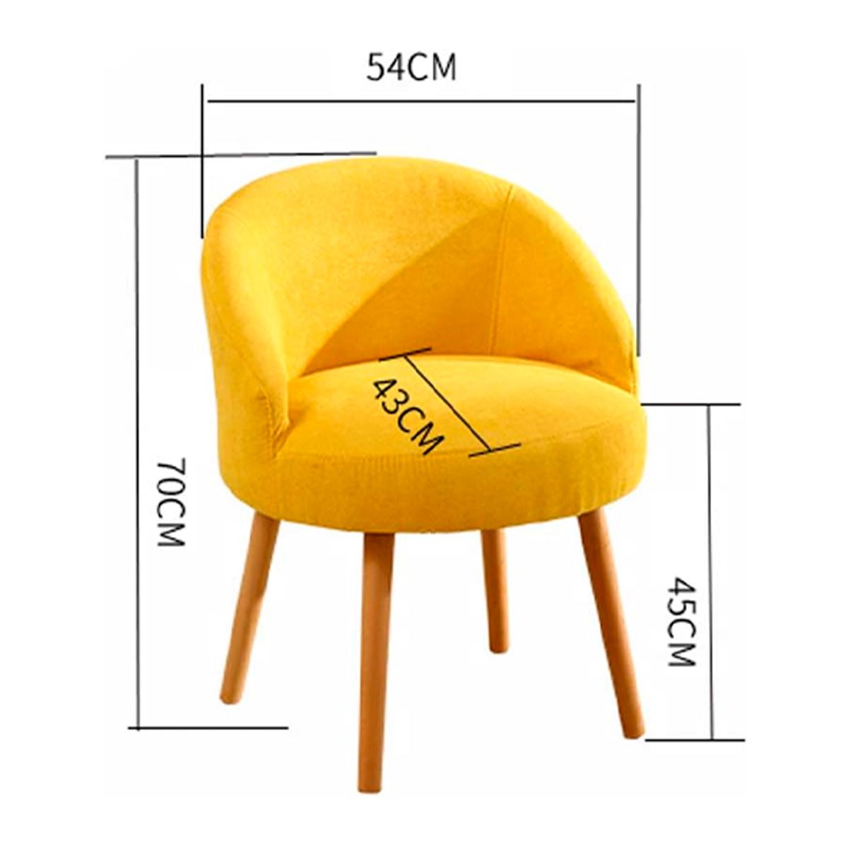 SDFIT - Sillas Pack 2x Unidades Amarillo - Modelo D43