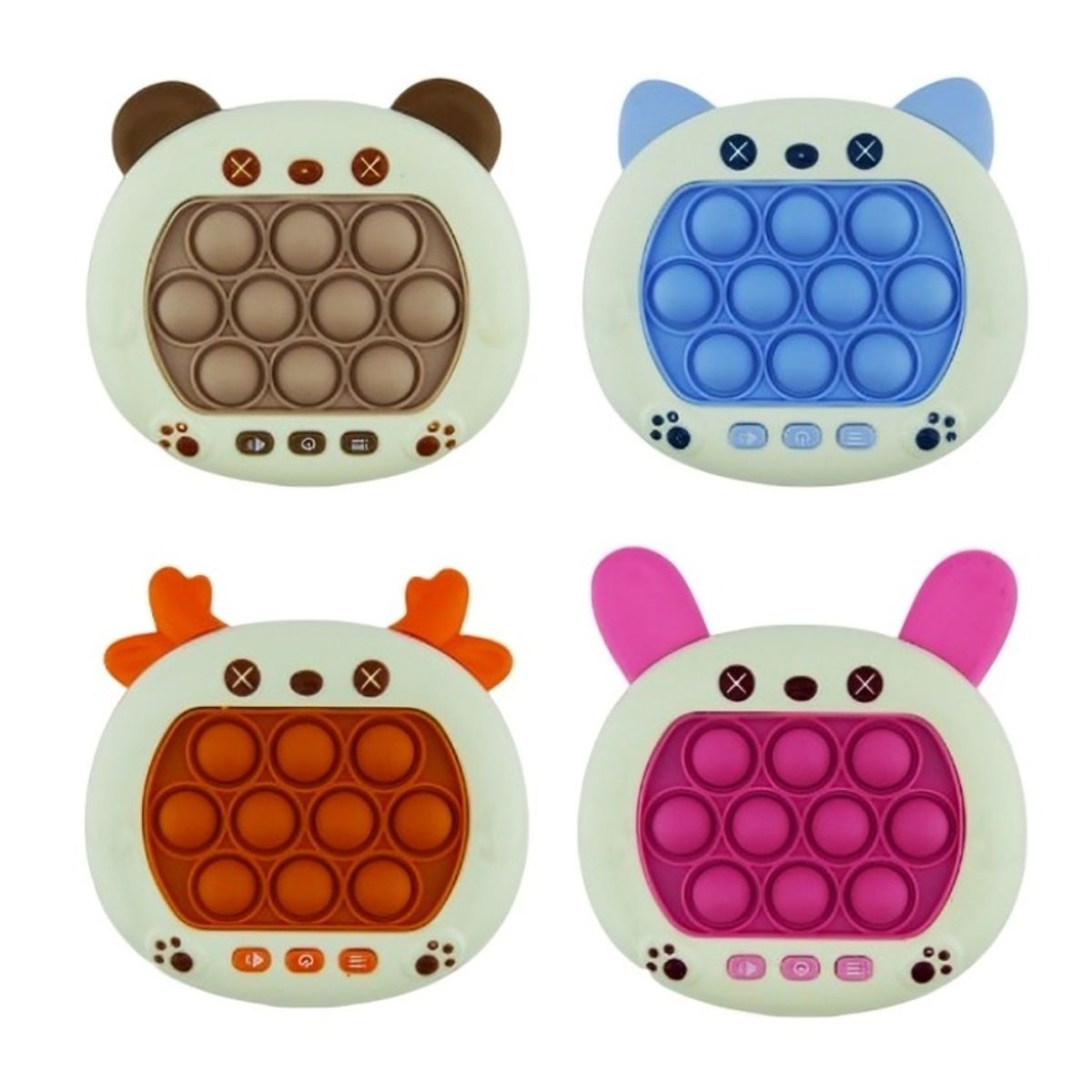 OEM - JUEGO POP IT ANTI ESTRÉS LOVELY PET 4 DISEÑOS