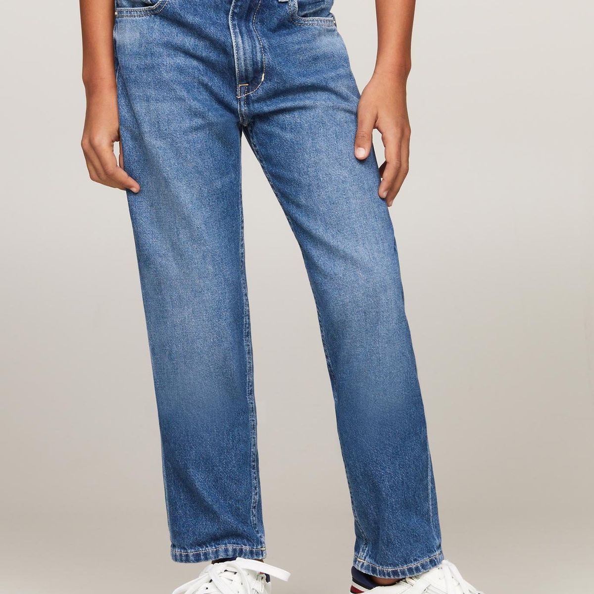 TOMMY HILFIGER - Jeans Skater Con Efecto Desteñido Azul Tommy Hilfiger