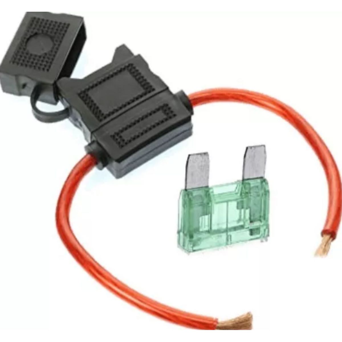 GENERICO - Porta Fusible Tipo Ato Con Tapa Y Fusible A5