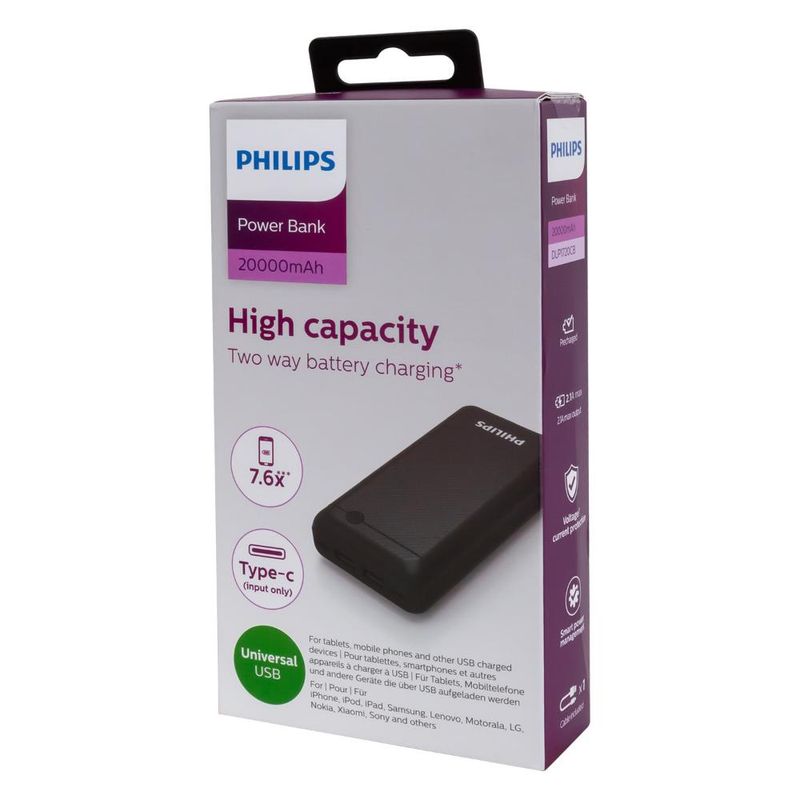 PHILIPS - POWER BANK 20000MAH DLP1720CB97 PHILIPS