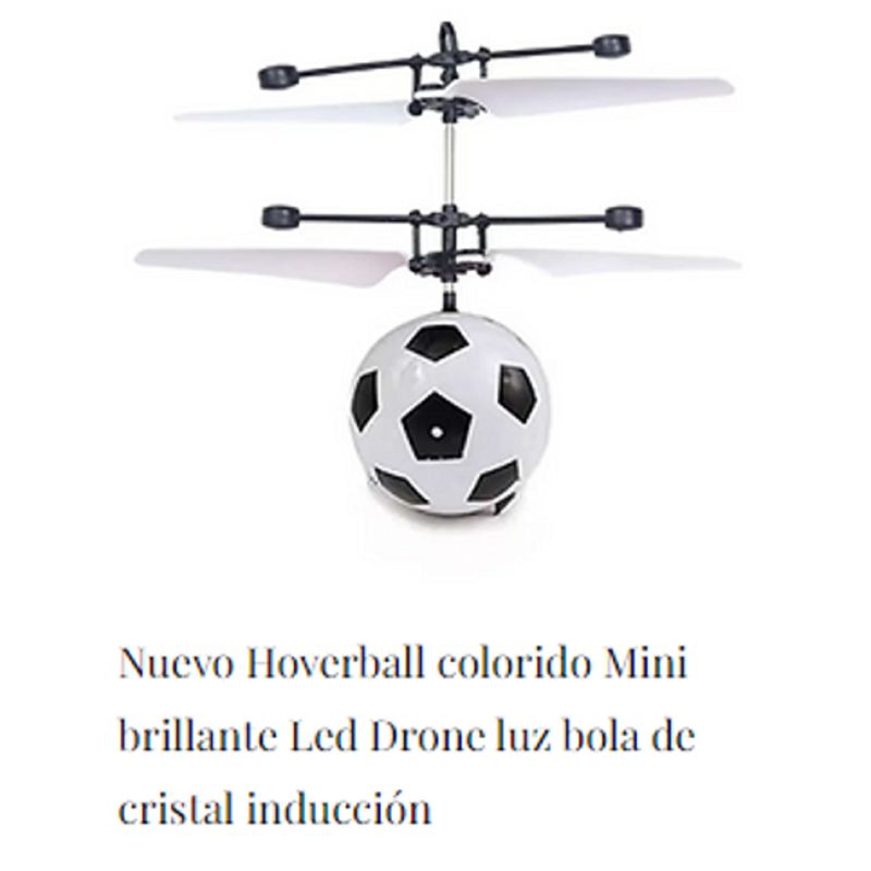 GENERICO - Hoverball-Mini Dron con Luz LED