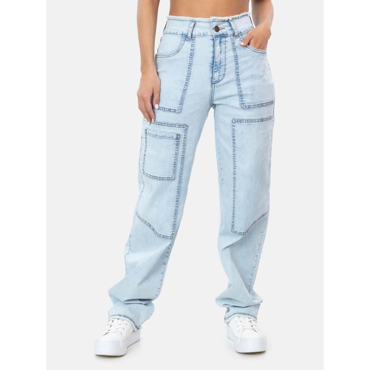 MAUI AND SONS - Jeans Cargo Sunrise Azul Mujer Maui And Sons - Azul
