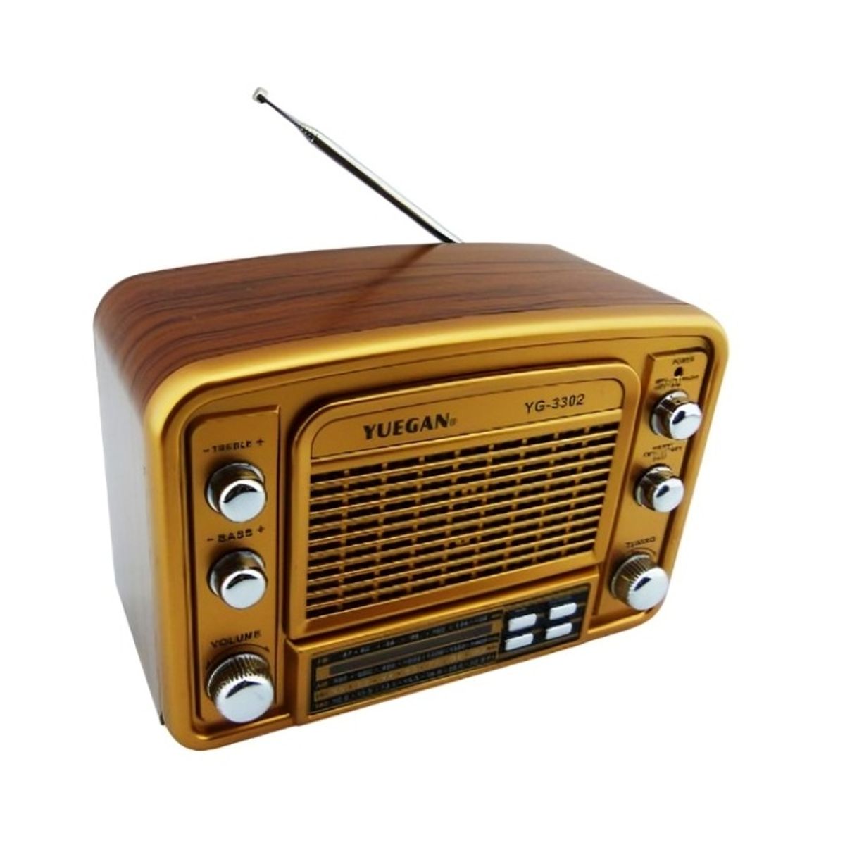 OEM - RADIO MULTIBANDA YUENGAN MOD YG-3302 RETRO USB-TF