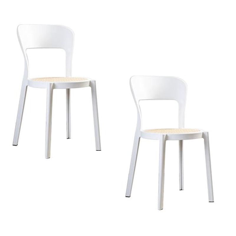 GENERICO - Pack 2 Sillas Aira Para Comedor Terraza Venhoouse Blanca