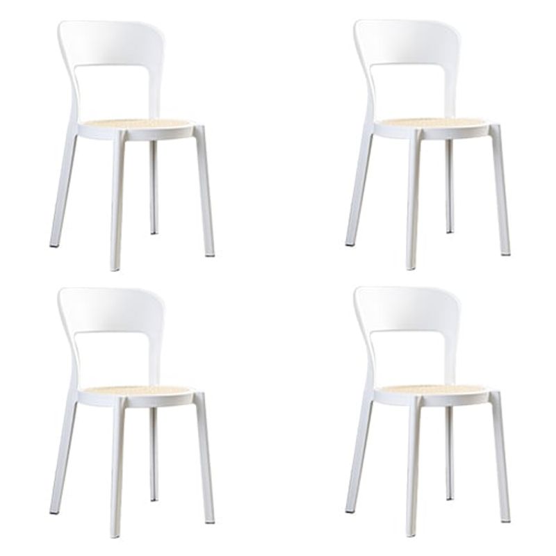 GENERICO - Pack 4 Sillas Aira Para Comedor Terraza Venhoouse Blancas