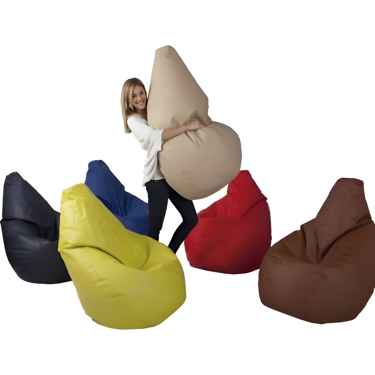 GENERICO - PUFF PERA ECOCUERO OFERTITASDEHOY