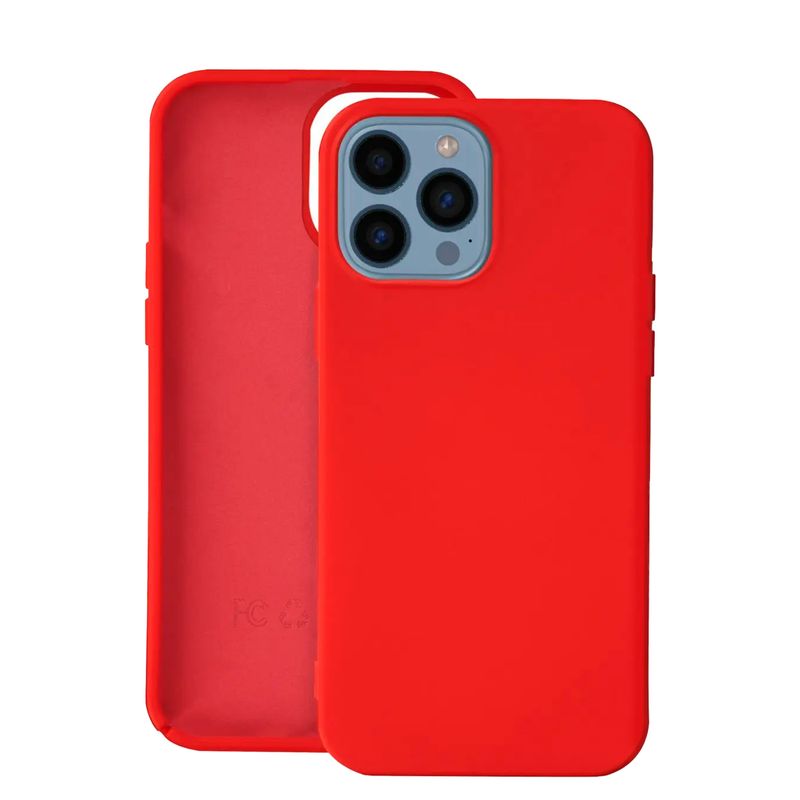 JOIGO - Carcasa Para iPhone 15 Plus Goma Rojo.