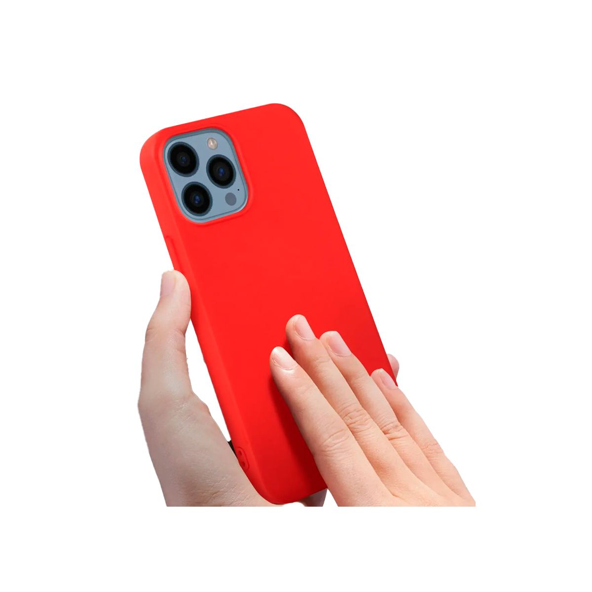 JOIGO - Carcasa Para iPhone 15 Goma Rojo