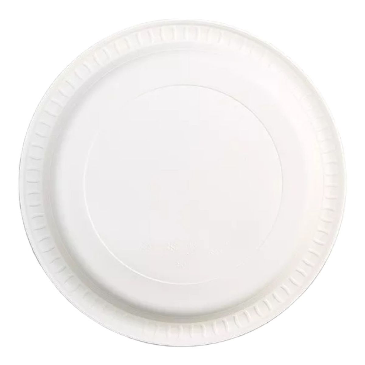 GENERICO - Platos Plásticos Blanco Desechables 17cm Pack 100 Unidades