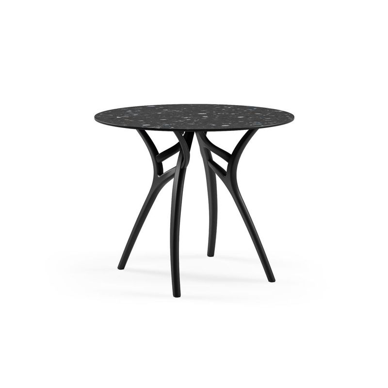 ROCA NEGRA - Mesa Ivy Redonda Ø90  Terrazo 3 pata negra