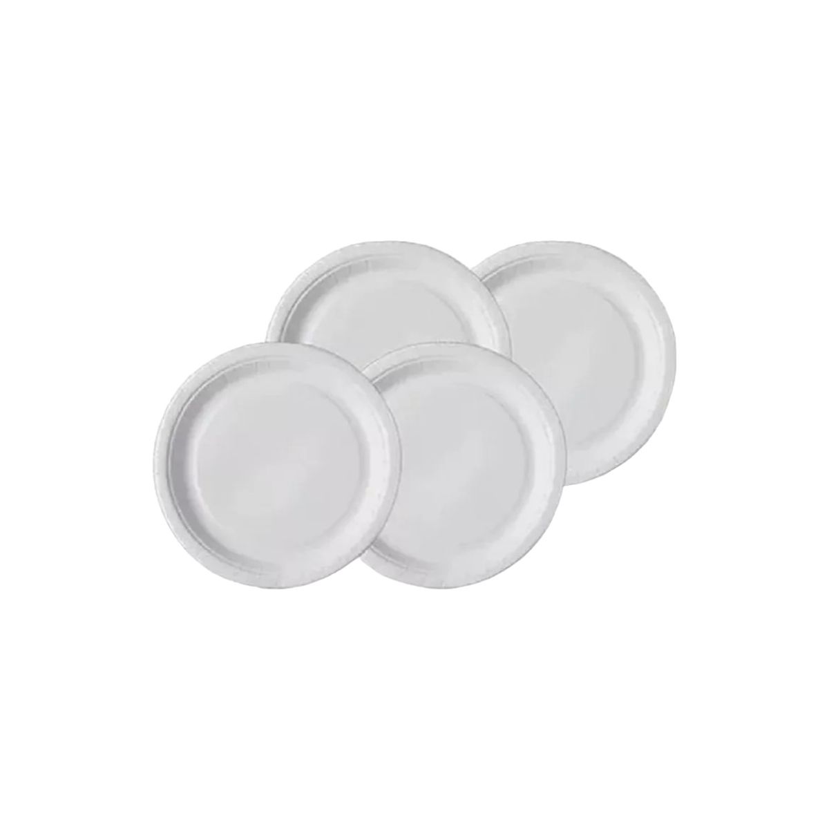 GENERICO - Platos Plásticos Blanco Desechables 22cm Pack 100 Unidades