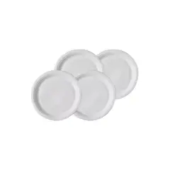 GENERICO - Platos Plásticos Blanco Desechables 22cm Pack 100 Unidades