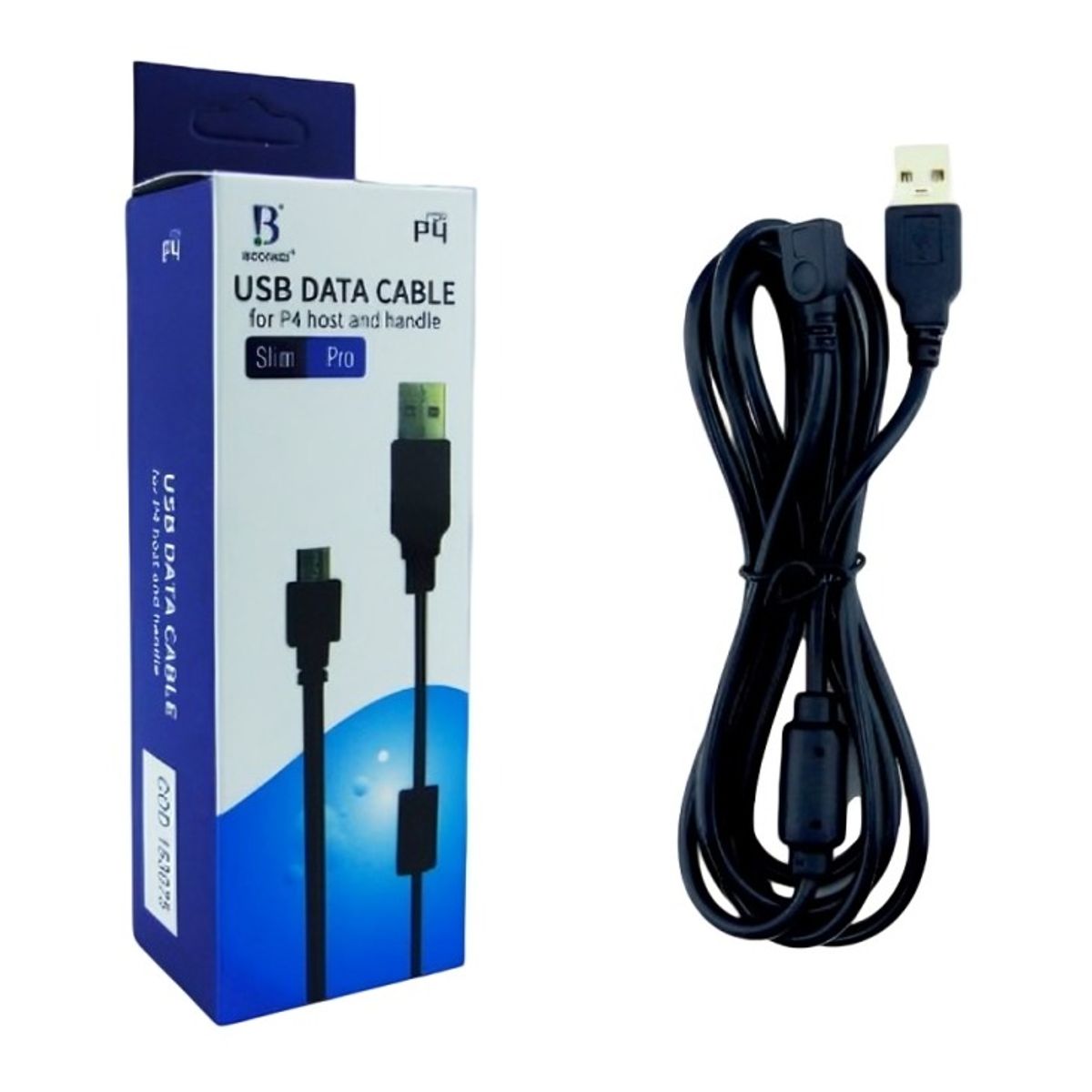 OEM - CABLE USB PARA CARGAR JOYSTICK PLAY 4  1,8 METROS CON FILTRO