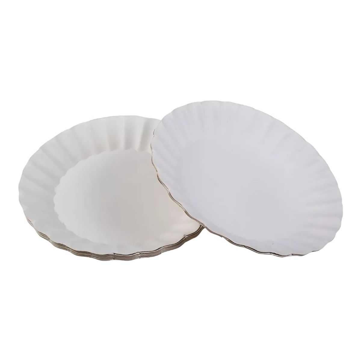 GENERICO - Platos Carton Blanco Desechables 18cm Pack 50 Unidades