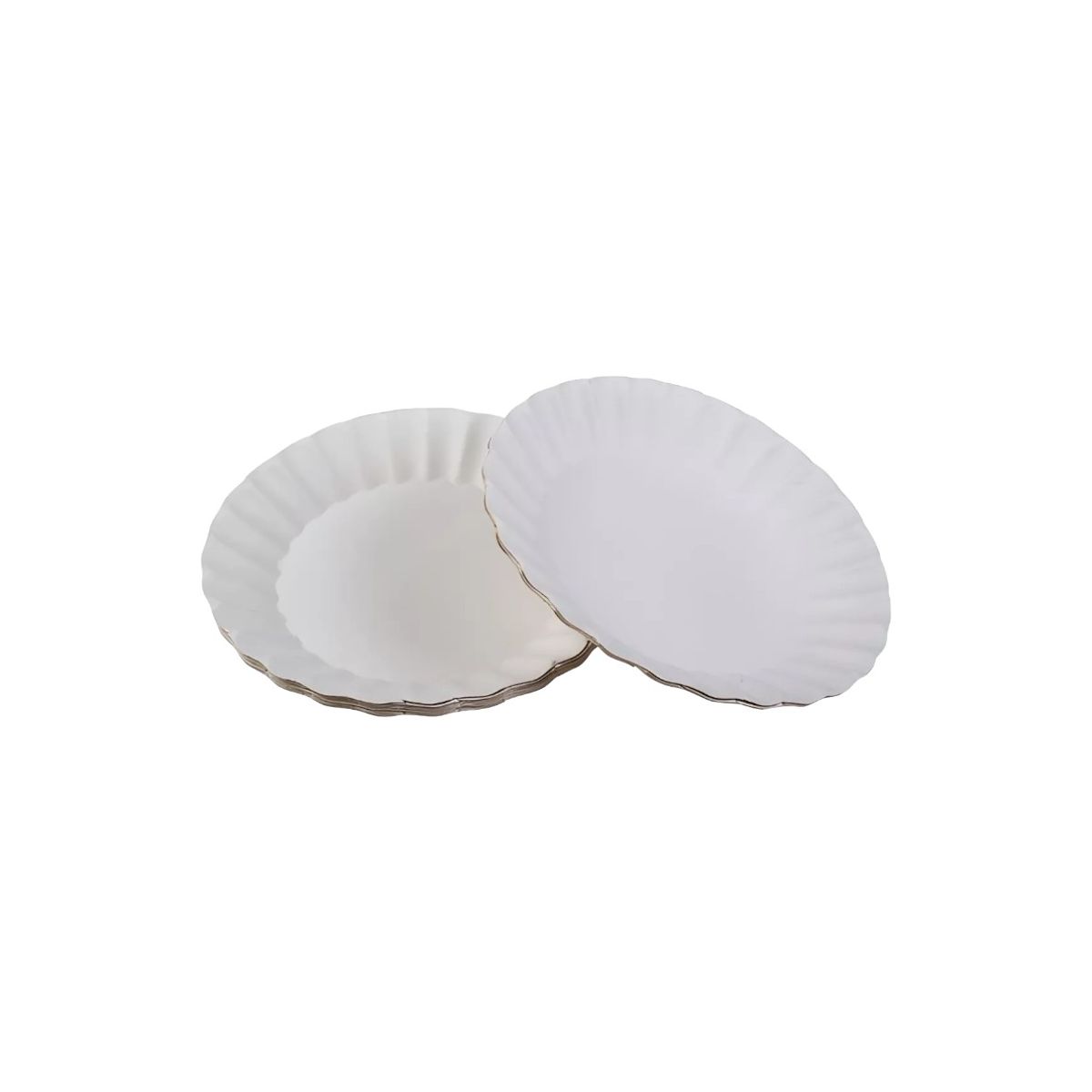 GENERICO - Platos Carton Blanco Desechables 18cm Pack 100 Unidades