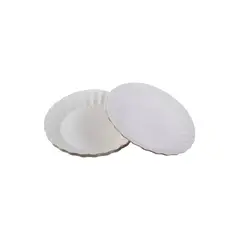 GENERICO - Platos Carton Blanco Desechables 18cm Pack 100 Unidades