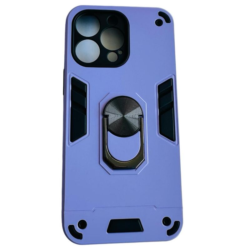 GENERICO - Carcasa Para iPhone 14 Pro Max Anti Golpes Anillo Lila