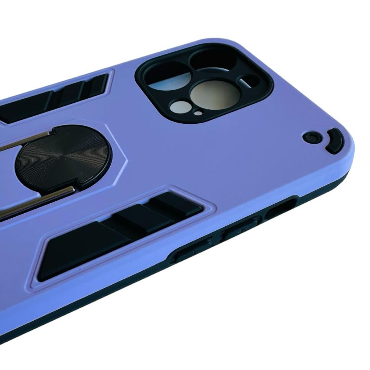 GENERICO - Carcasa Para iPhone 14 Pro Max Anti Golpes Anillo Lila