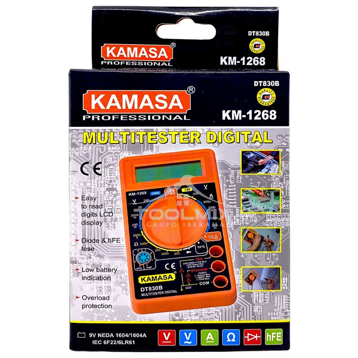 KAMASA - Multitester  Tester Digital Kamasa Ca 750v - Cc 1000v - 10a