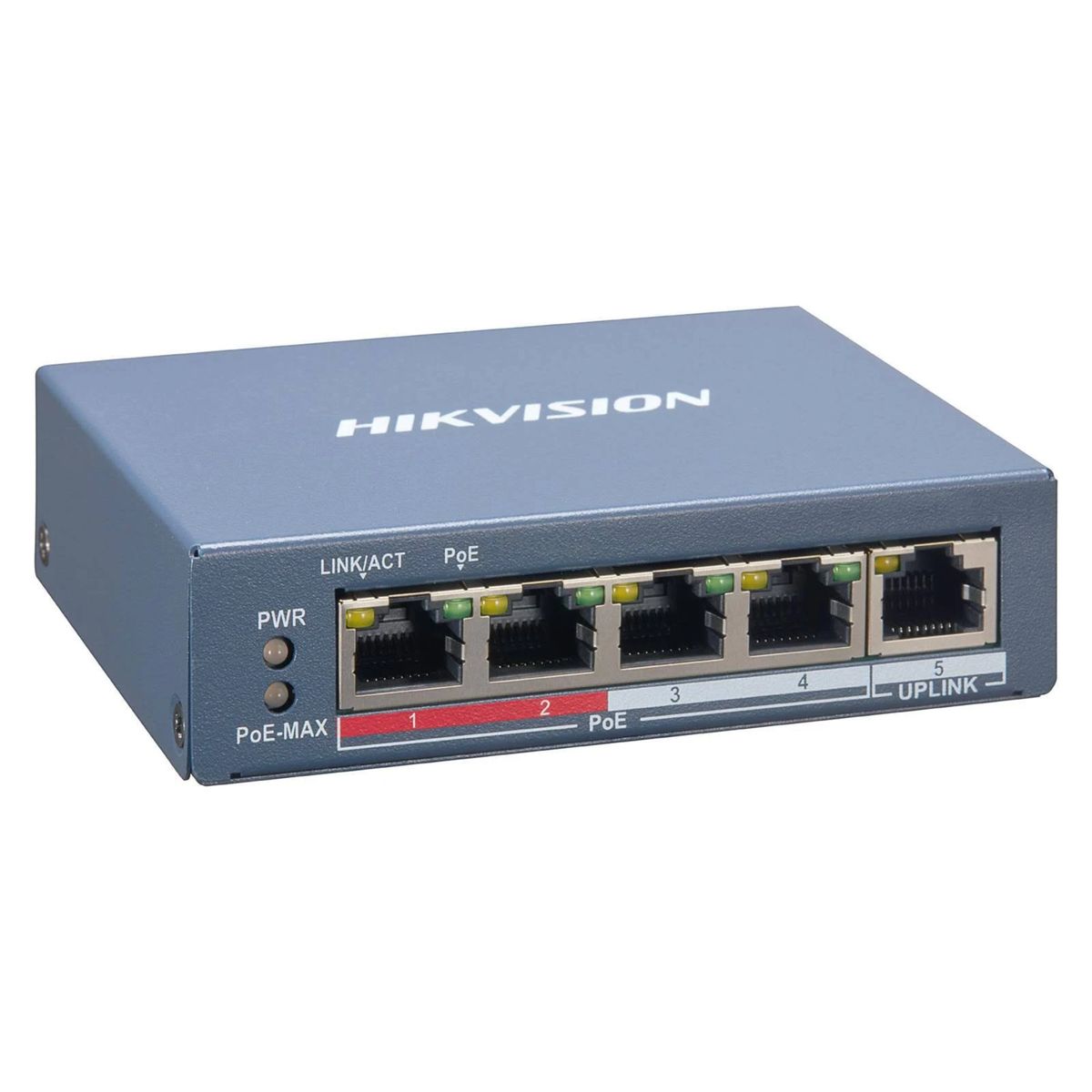HIKVISION - Switch Administrable Hikvision 5 puertos DS-3E1105P-EI/M PoE