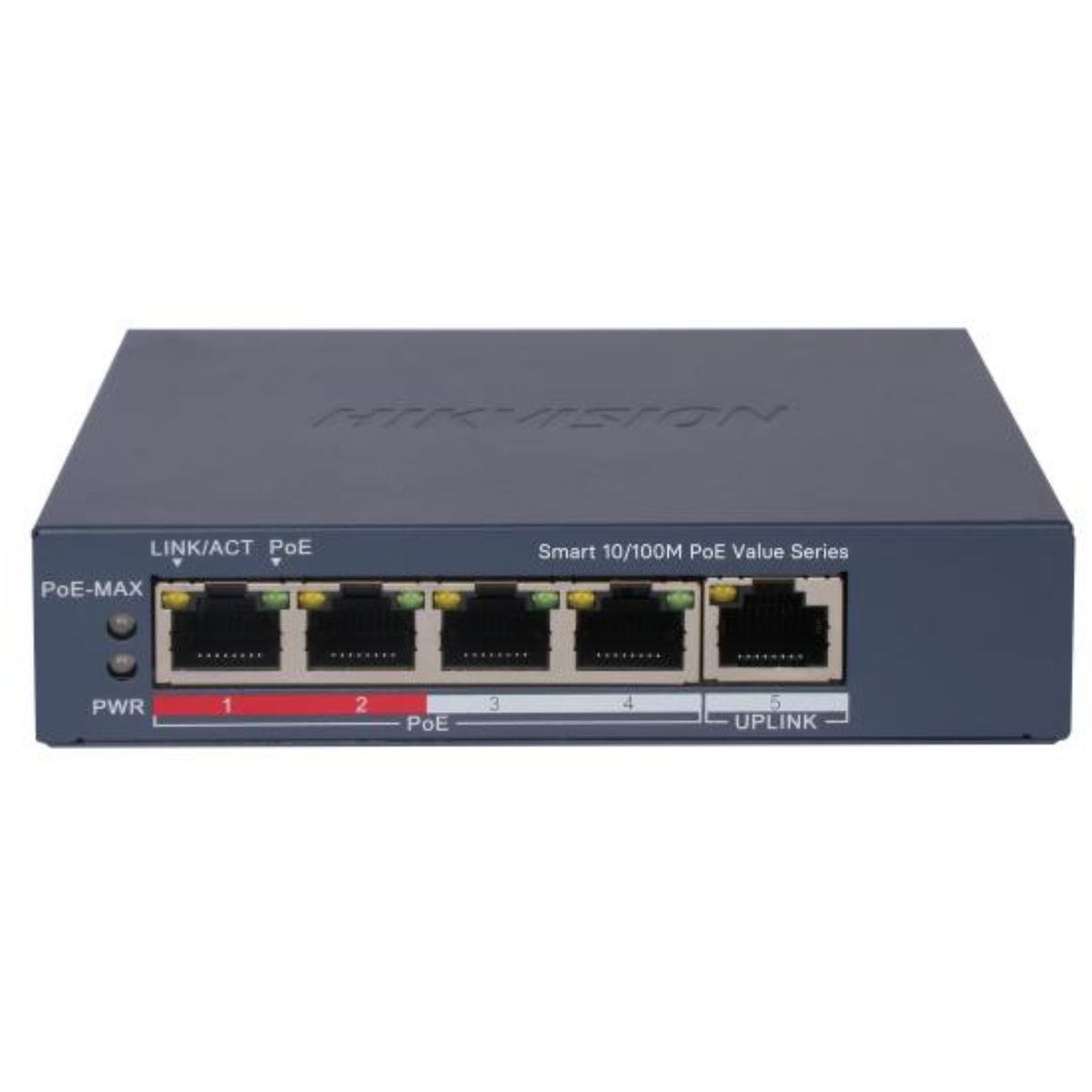 HIKVISION - Switch Administrable Hikvision 5 puertos DS-3E1105P-EI/M PoE