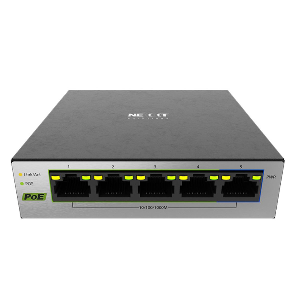 NEXXT SOLUTIONS - Switch de escritorio Nexxt Solutions 5 puertos NSW-V501P PoE