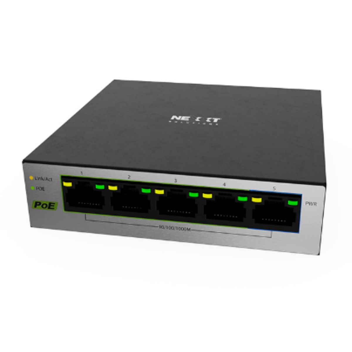 NEXXT SOLUTIONS - Switch de escritorio Nexxt Solutions 5 puertos NSW-V501P PoE