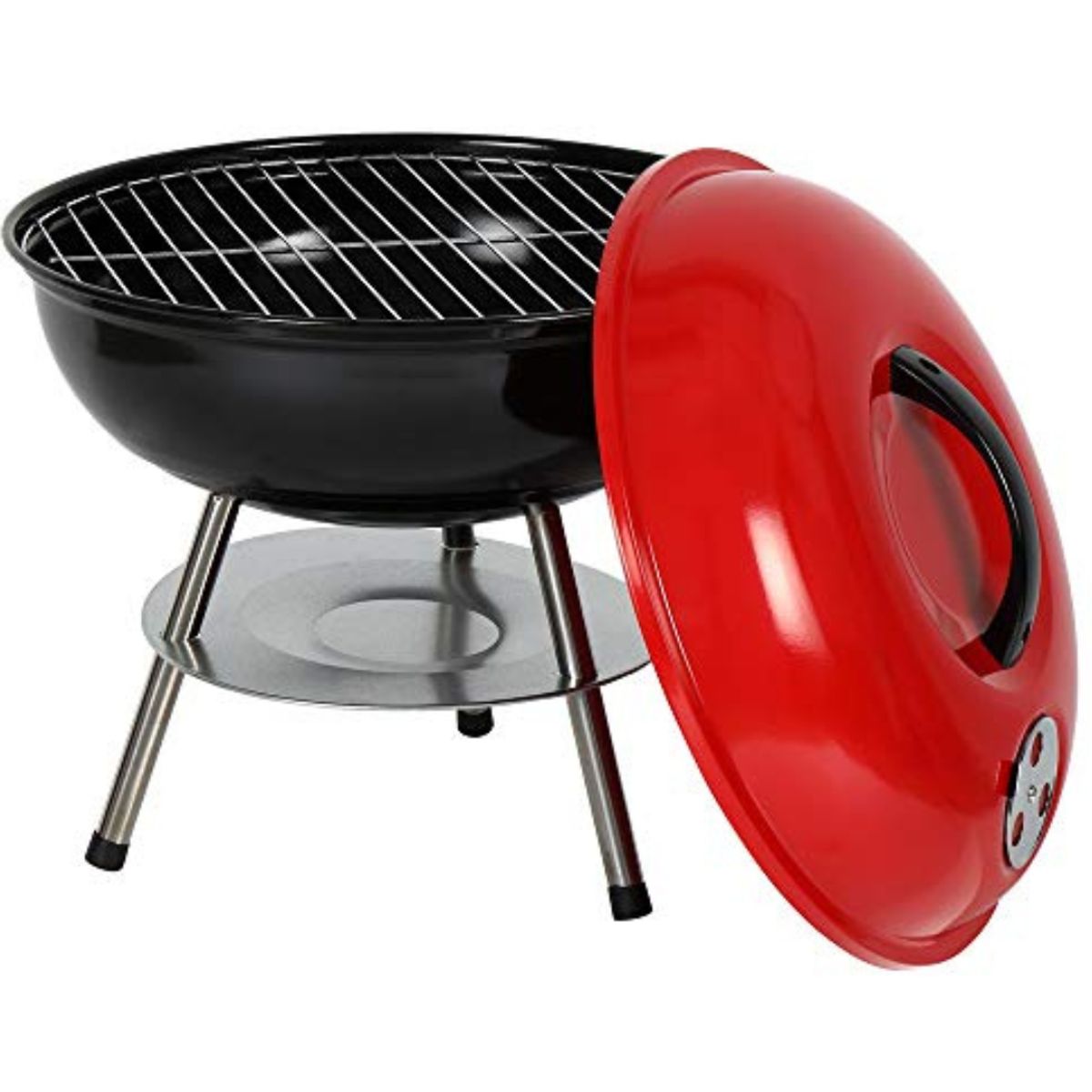 UTILISIMO - Parrillera Portátil a Carbón Ergonómica Acero Inoxidable