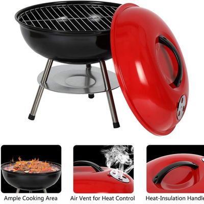 Imagen 2 del producto Parrillera Portátil a Carbón Ergonómica Acero Inoxidable