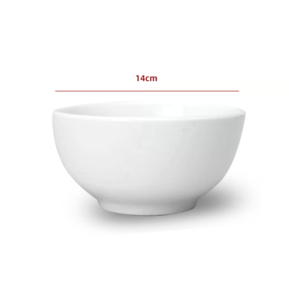 GENERICO - Cuenco De Ceramica Color Blanco 14CM