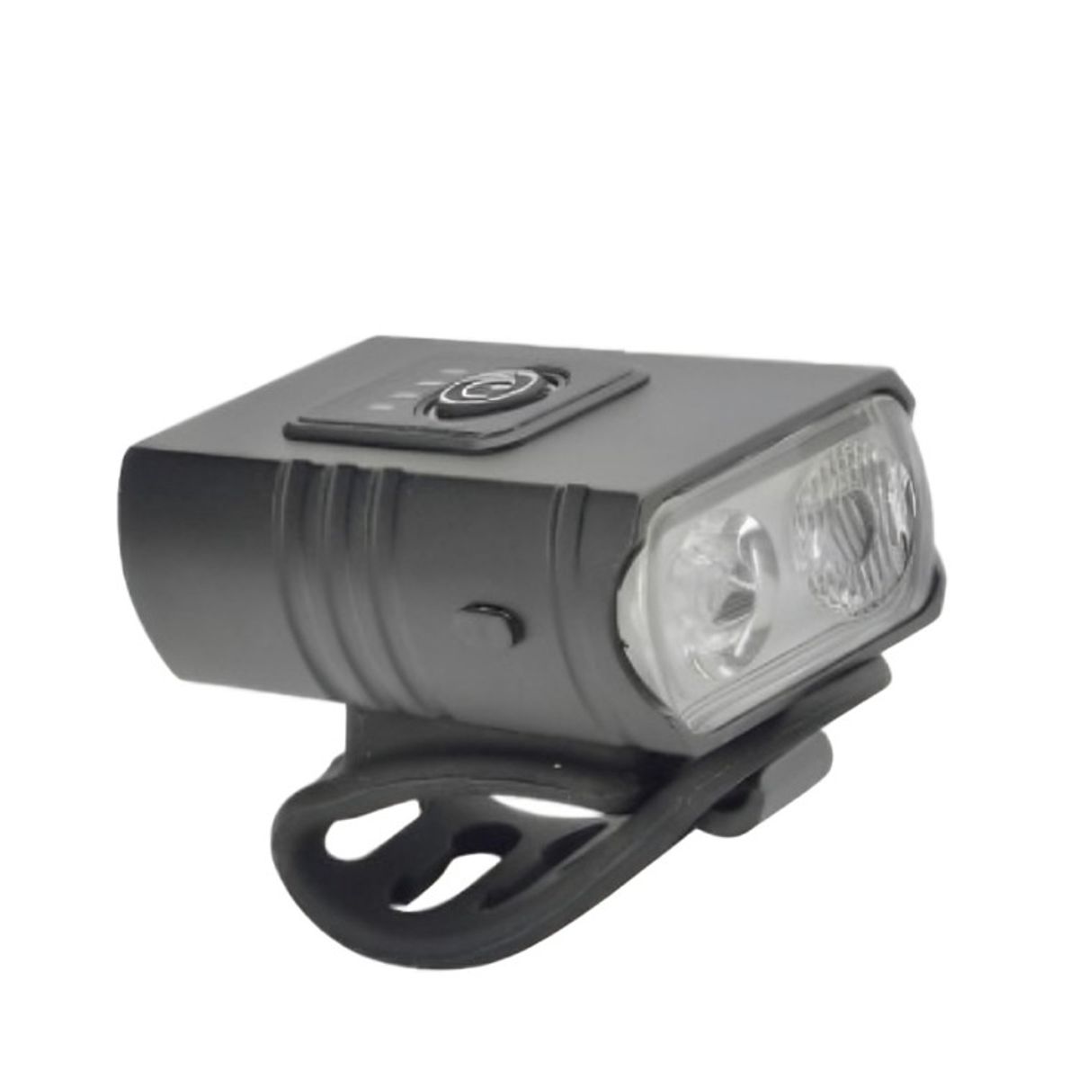 OEM - LUZ DE BICICLETA DELANTERA 2 LED RECARGABLE USB  5 FUNCIONES