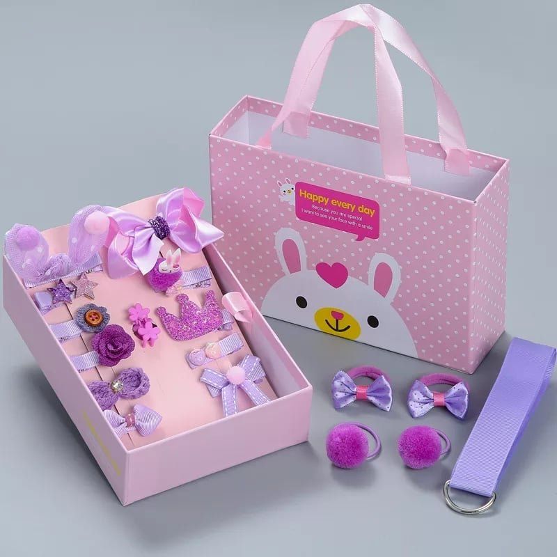 GENERICO - Caja pinches y coles para bebe y niña