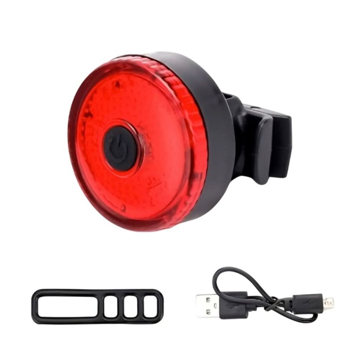 OEM - SET X 2 LUZ BCI TRAASERA LED REDONDA /USB RECARGABLE BLISTER