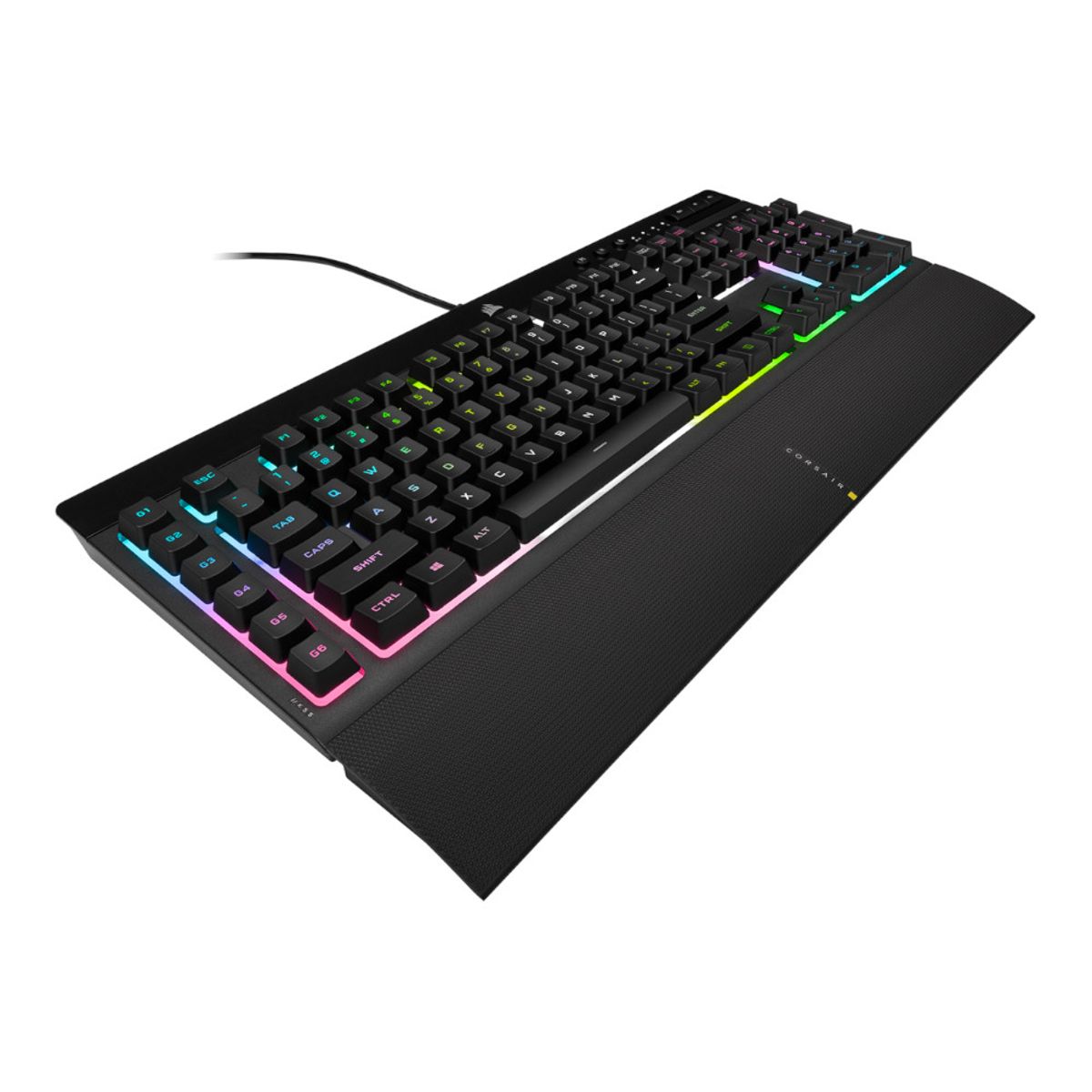 CORSAIR - Teclado Gamer Corsair K55 RGB PRO XT Alámbrico USB Negro Español
