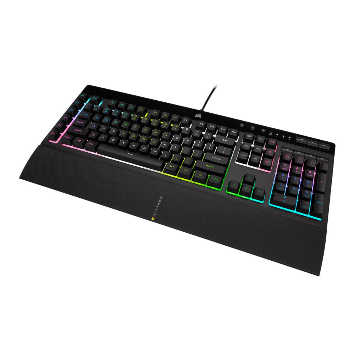 CORSAIR - Teclado Gamer Corsair K55 RGB PRO XT Alámbrico USB Negro Español
