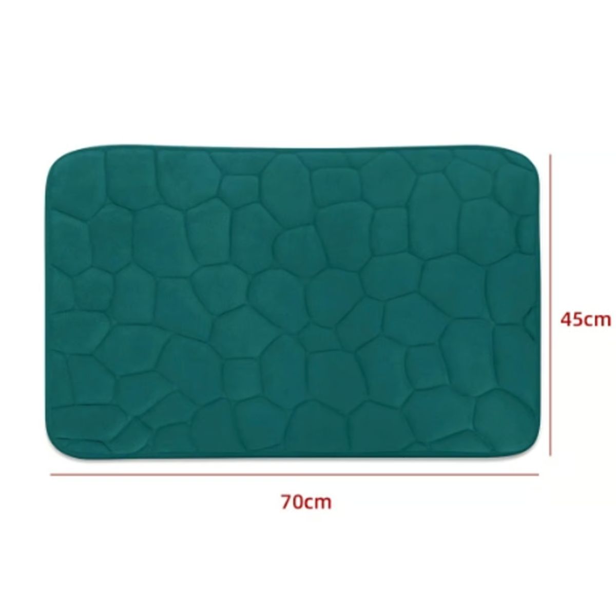 GENERICO - Alfombra De Baño Diseño Piedra 45X70CM