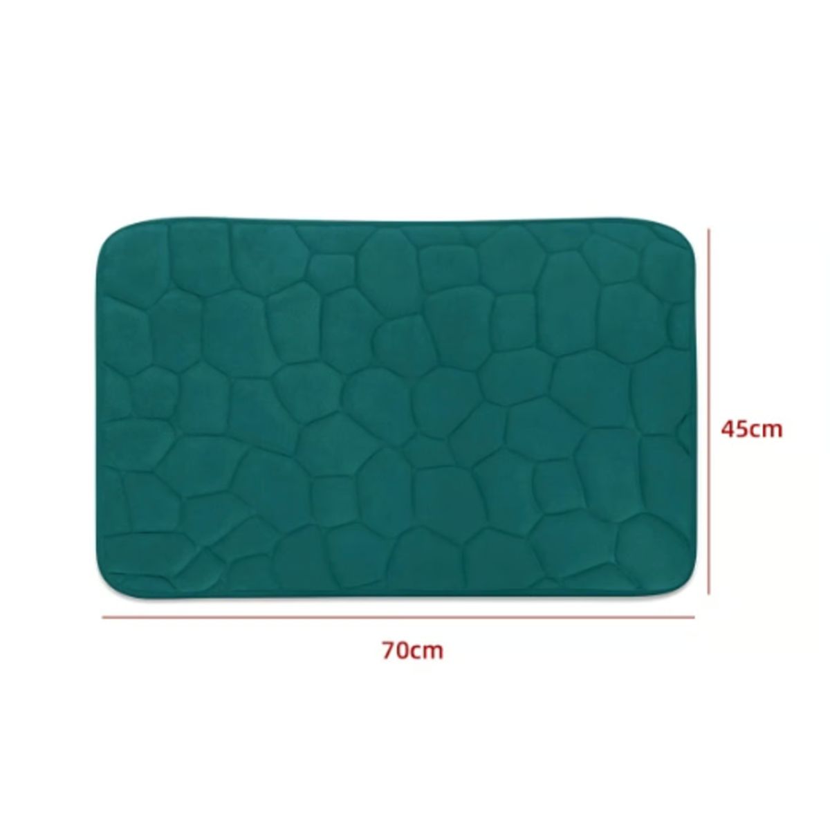 GENERICO - Alfombra De Baño Diseño Piedra 45X70CM