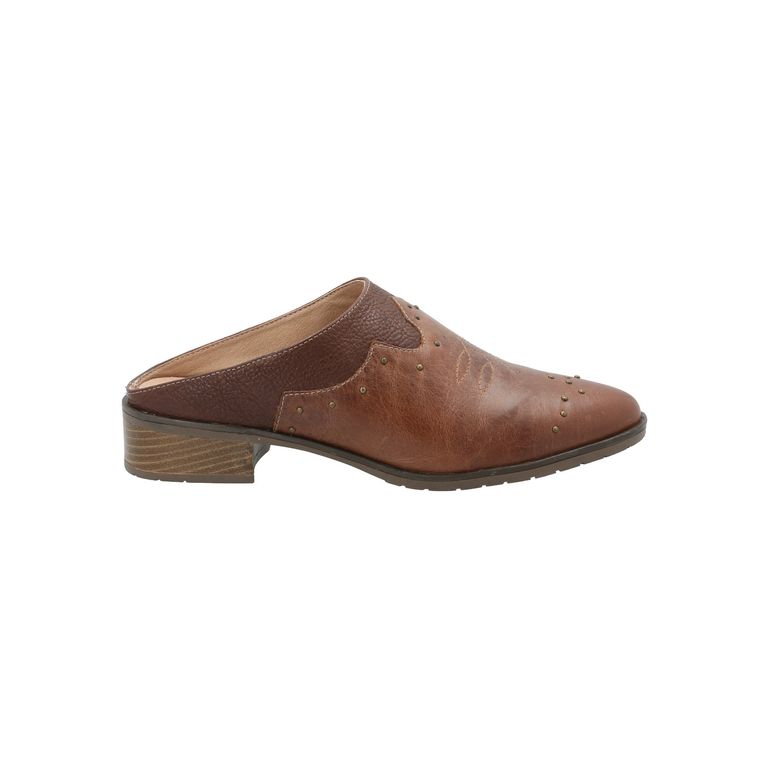 Zapato Cuero Mujer Mayza Café