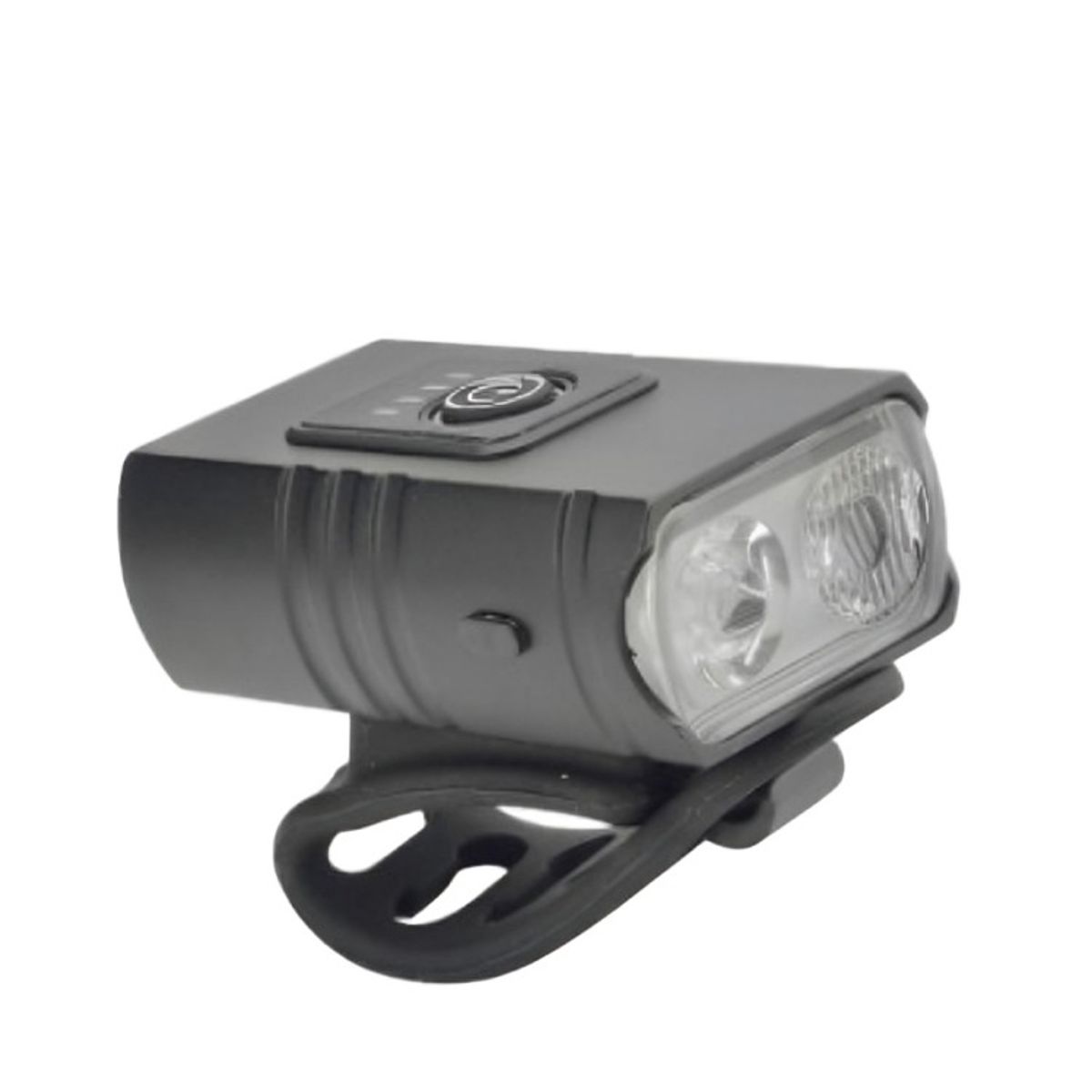 OEM - LUZ DE BICICLETA DELANTERA 2 LED RECARGABLE USB  5 FUNCIONES