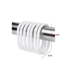 GENERICO - Argollas Para Cortinas De Baño 4X15.5CM 12 Unid