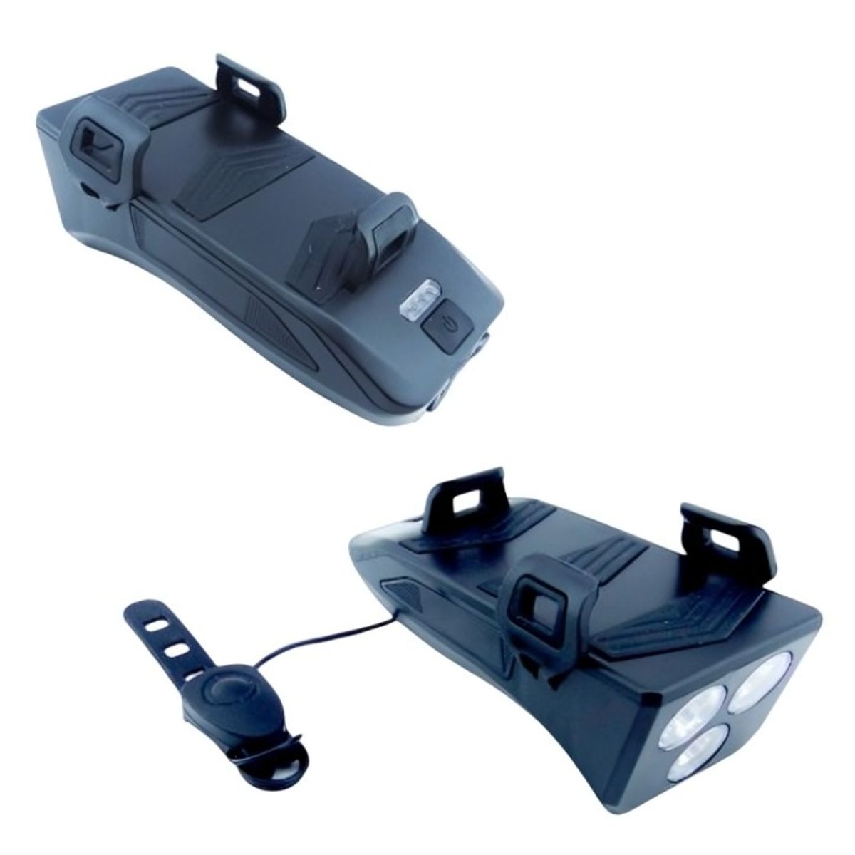 OEM - LUZ BICI DELANTERA + BOCINA + POWER BAK + PORTA SMARTPHONE