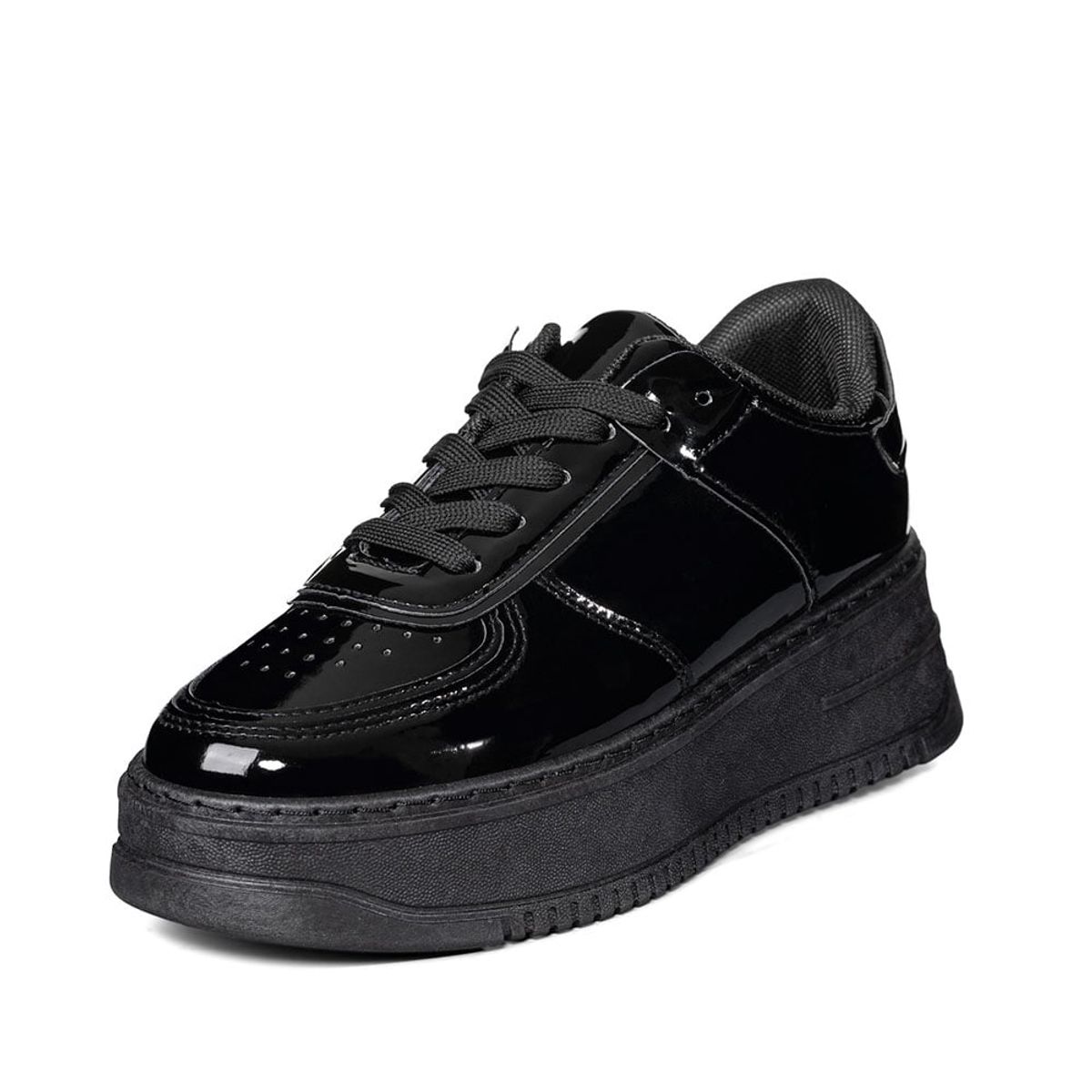 WEIDE - Zapatilla Deportiva Plataforma Charol Mujer Weide LT132