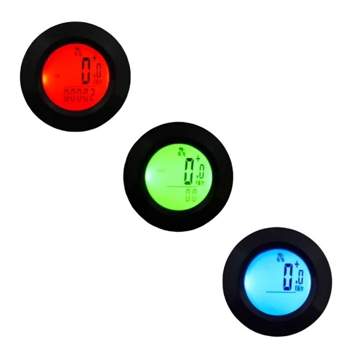 OEM - VELOCIMETRO PARA BICICLETAS + MEDIDOR DE TEMPERATURA  LED