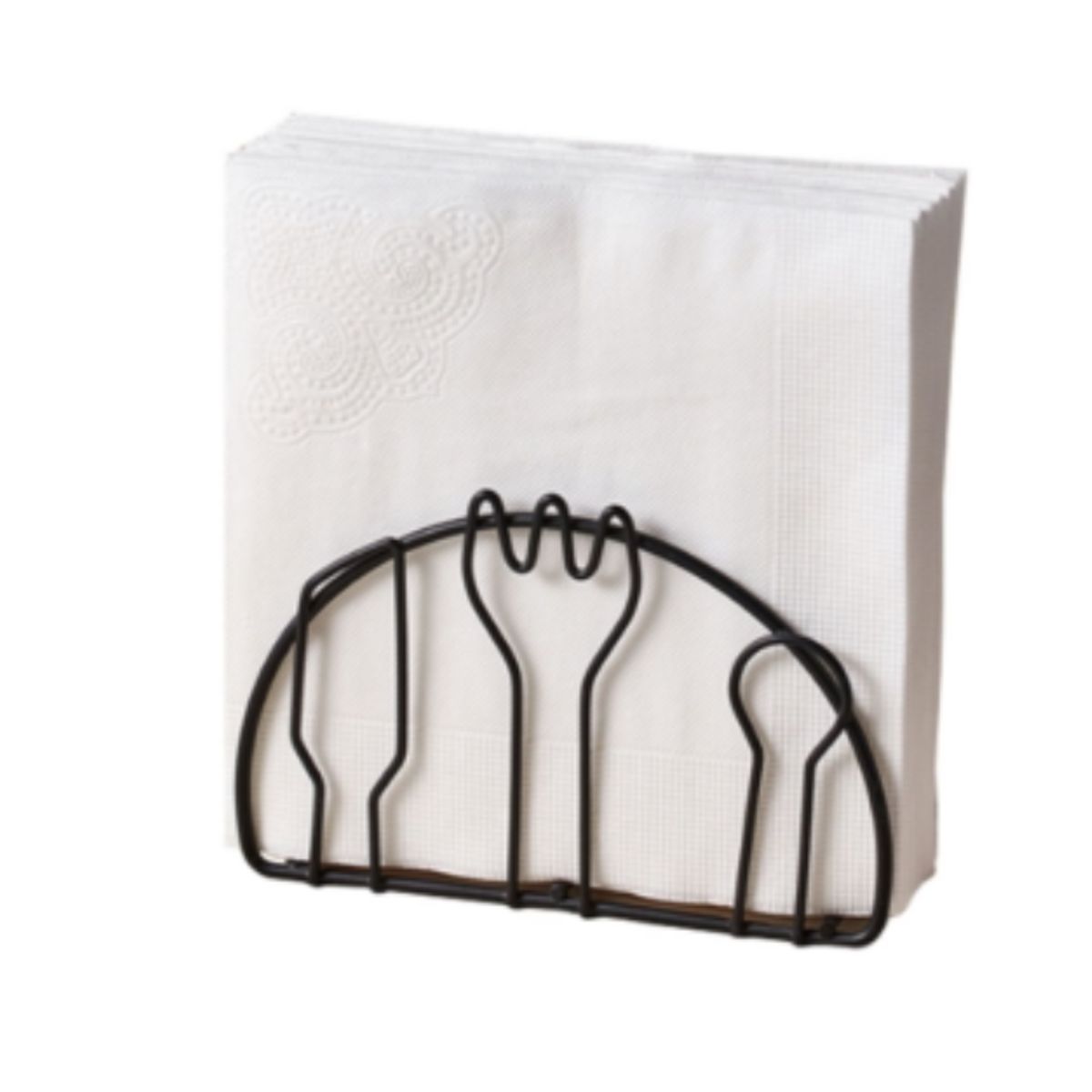 GENERICO - Porta Servilletas Diseño Cubiertos 13X4X8CM