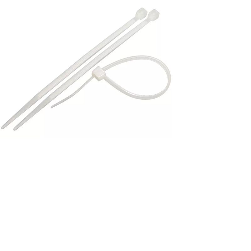 GENERICO - Amarra Cables Nylon Tie Bolsa Set 30 Unidades 7.2x450mm